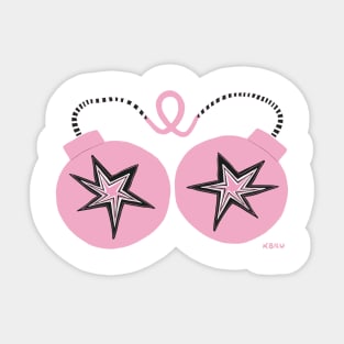 Pink Ribbon Bombs Sticker
